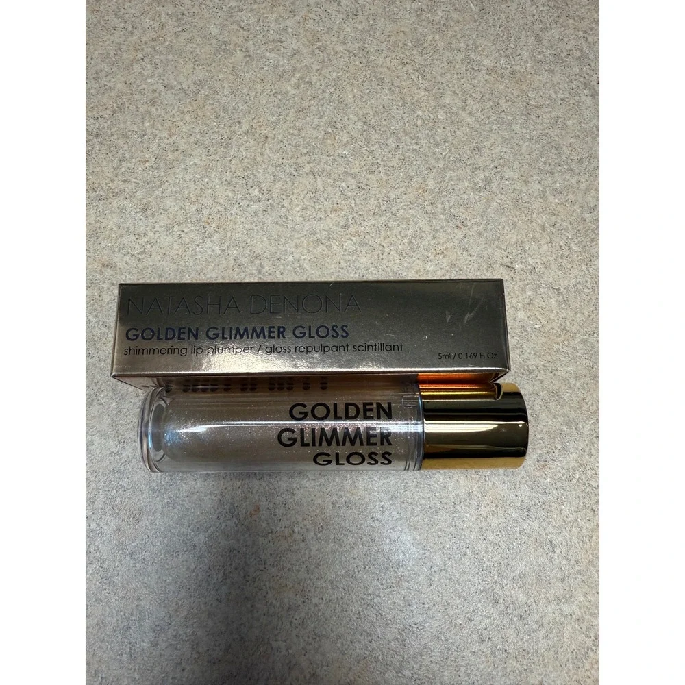 Natasha Denona Golden Glimmer Gloss‎ Shimmering Lip Plumper 5ml 0.169 Fl Oz